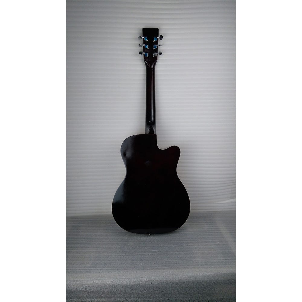 henrix acoustic guitars henrix 38c cutaway acoustic guitar with dual action truss rod, gigbag, picks, string set, strap, cloth & ebook - left handed - open box b stock 