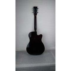 Henrix Acoustic Guitars Henrix 38C Cutaway Acoustic Guitar with Dual Action Truss Rod, Gigbag, Picks, String Set, Strap, Cloth & Ebook - Left Handed - Open Box B Stock