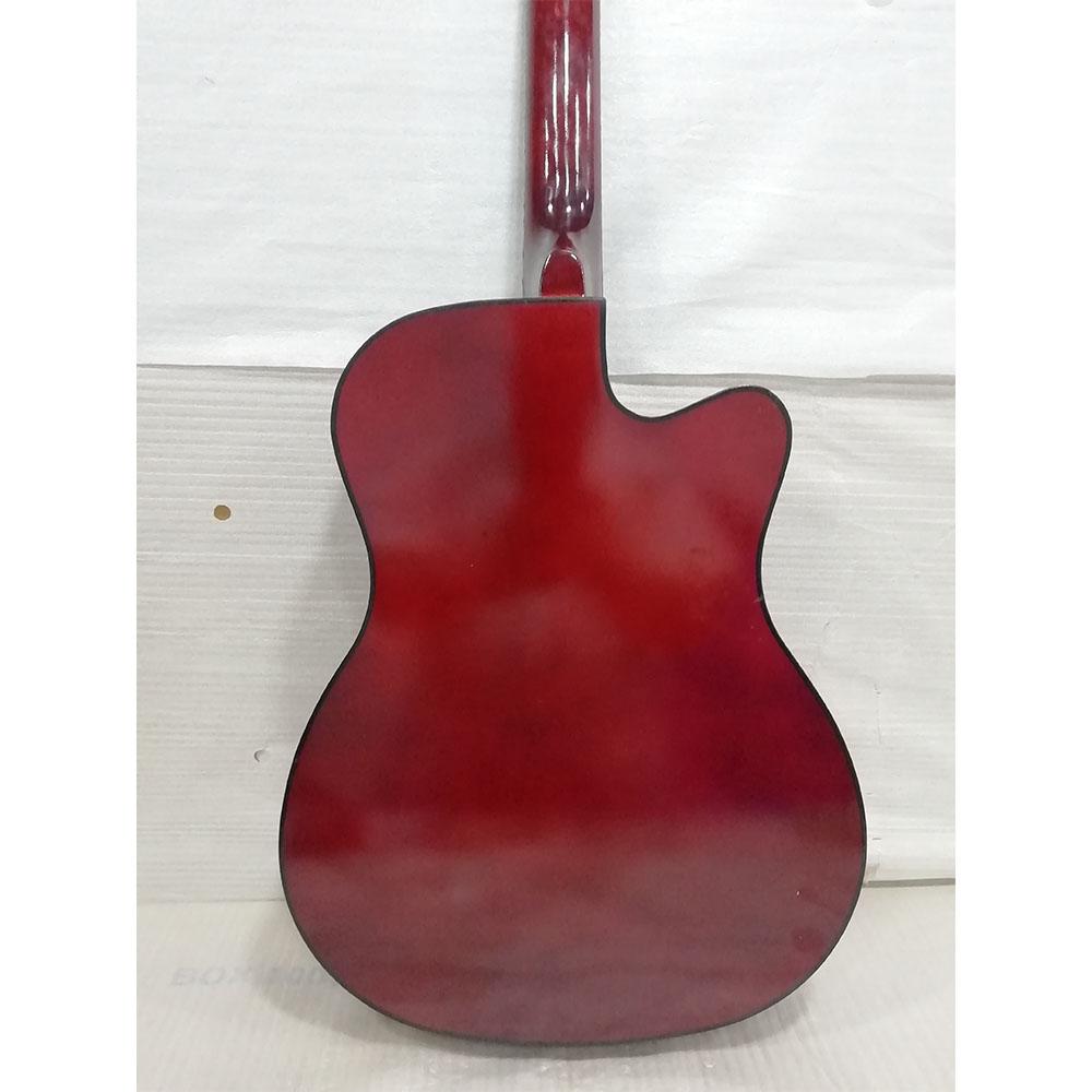 henrix acoustic guitars henrix 38c cutaway acoustic guitar with dual action truss rod, gigbag, picks, string set, strap, cloth & ebook - open box b stock   