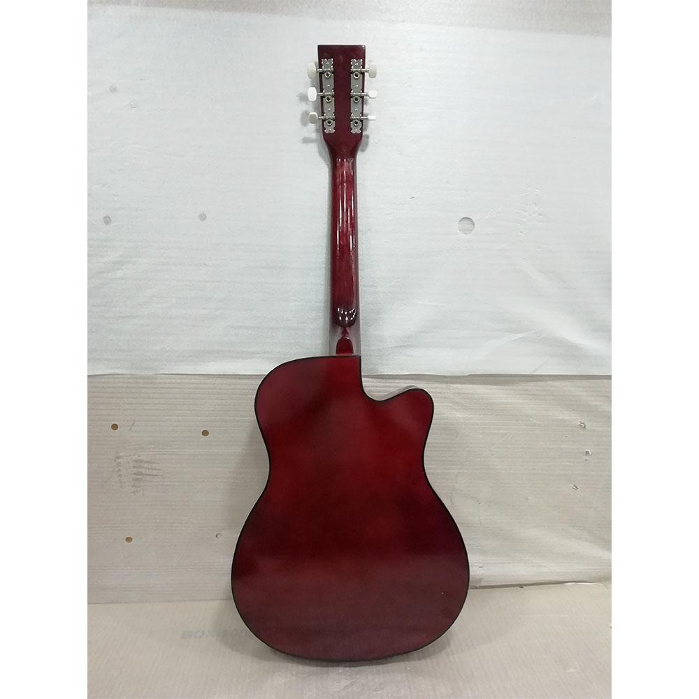 henrix acoustic guitars henrix 38c cutaway acoustic guitar with dual action truss rod, gigbag, picks, string set, strap, cloth & ebook - open box b stock   