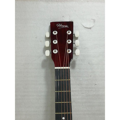 henrix acoustic guitars henrix 38c cutaway acoustic guitar with dual action truss rod, gigbag, picks, string set, strap, cloth & ebook - open box b stock   