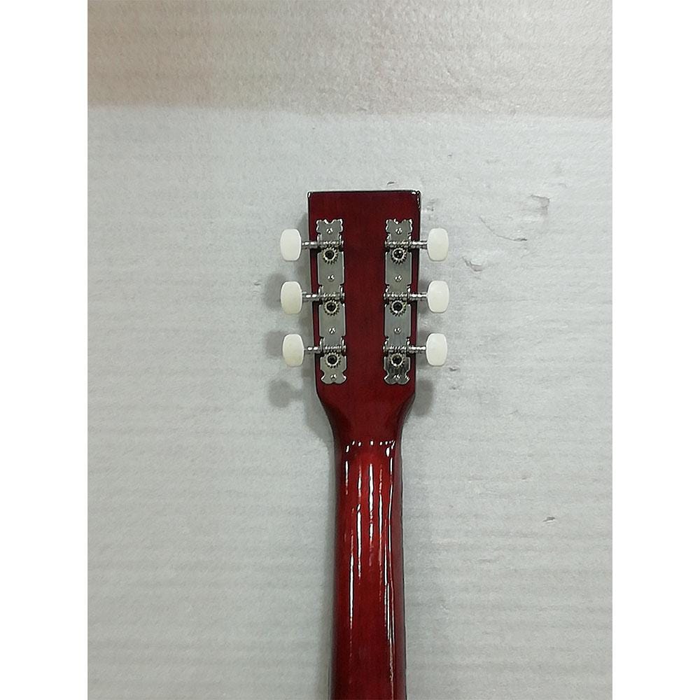 henrix acoustic guitars henrix 38c cutaway acoustic guitar with dual action truss rod, gigbag, picks, string set, strap, cloth & ebook - open box b stock   