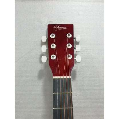 henrix acoustic guitars henrix 38c cutaway acoustic guitar with dual action truss rod, gigbag, picks, string set, strap, cloth & ebook - open box b stock   