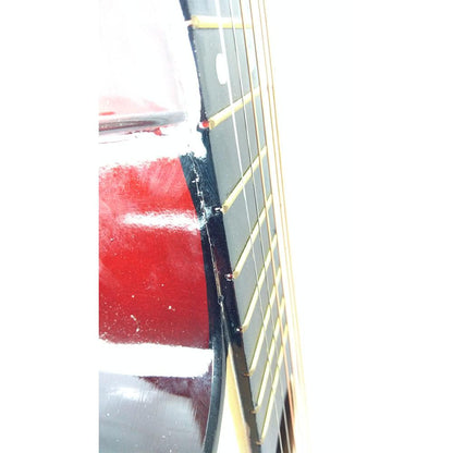 henrix acoustic guitars henrix 38c cutaway acoustic guitar with dual action truss rod, gigbag, picks, string set, strap, cloth & ebook - open box b stock   