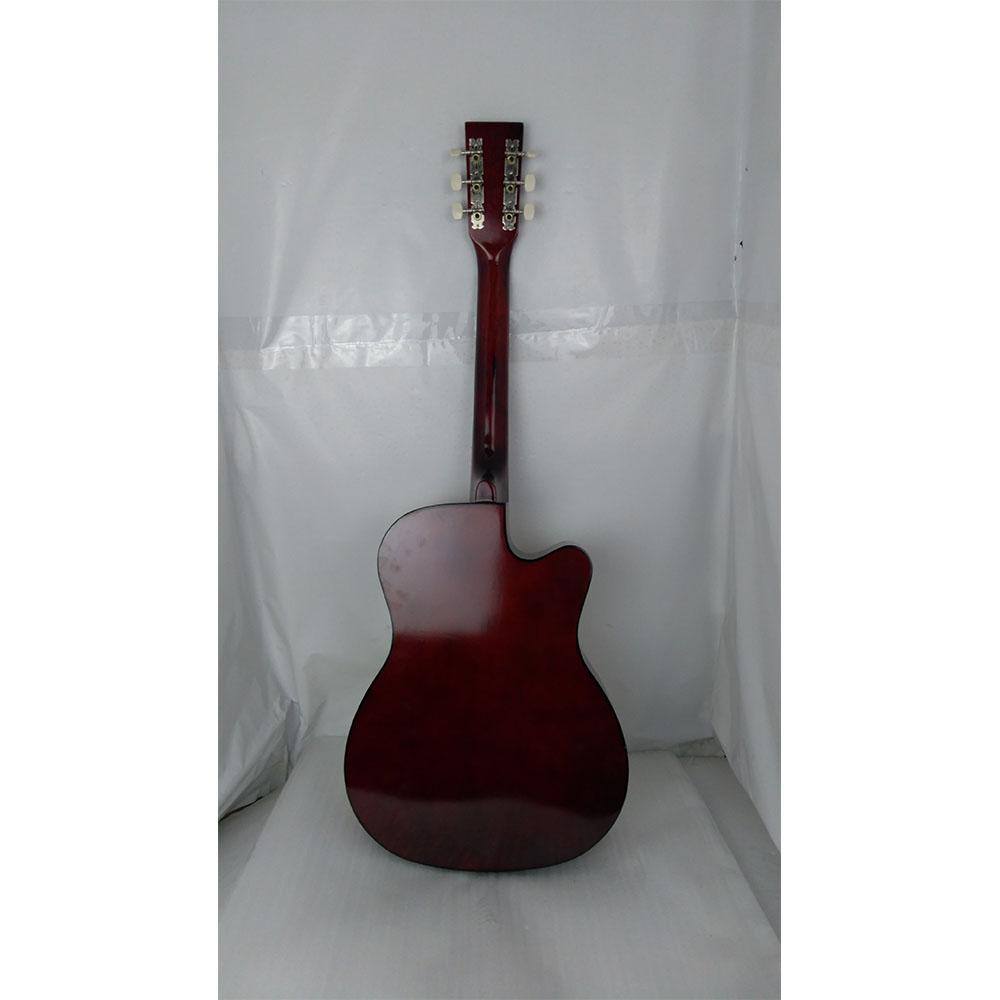 henrix acoustic guitars henrix 38c cutaway acoustic guitar with dual action truss rod, gigbag, picks, string set, strap, cloth & ebook - open box b stock   