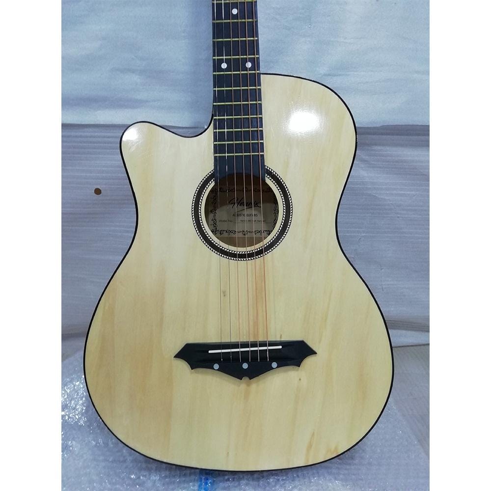 henrix acoustic guitars henrix 38c cutaway acoustic guitar with dual action truss rod, gigbag, picks, string set, strap, cloth & ebook - open box b stock   