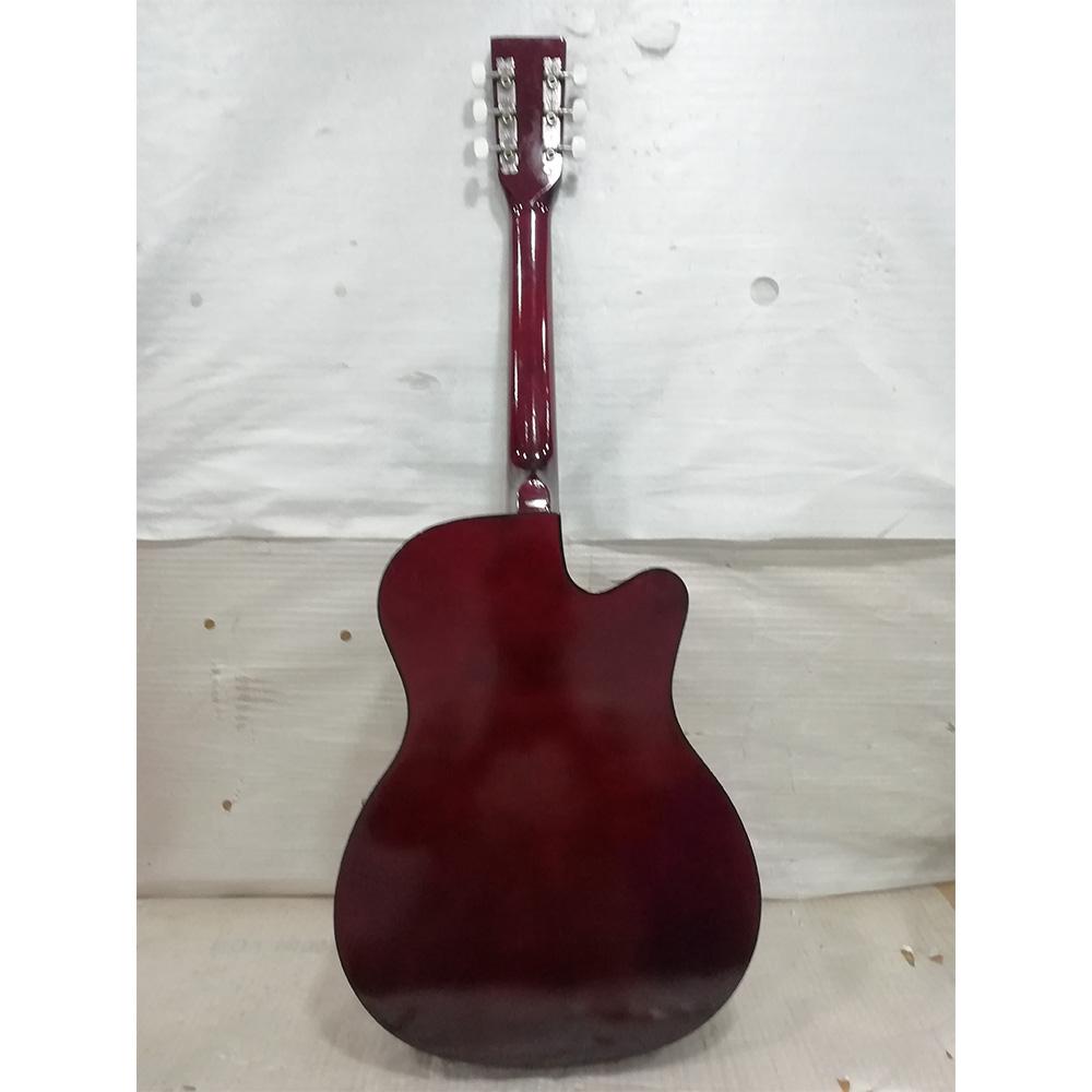 henrix acoustic guitars henrix 38c cutaway acoustic guitar with dual action truss rod, gigbag, picks, string set, strap, cloth & ebook - open box b stock   #barcode_202101650109