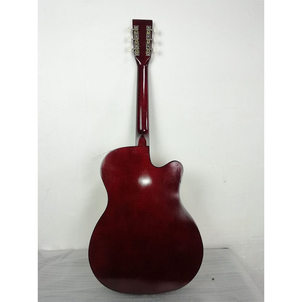 henrix acoustic guitars henrix 38c cutaway acoustic guitar with dual action truss rod, gigbag, picks, string set, strap, cloth & ebook - open box b stock   #barcode_202101680654