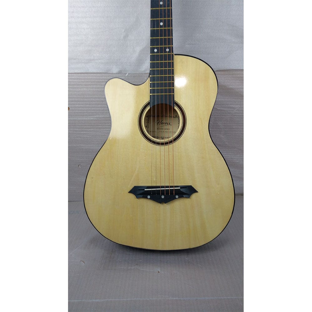 henrix acoustic guitars henrix 38c cutaway acoustic guitar with dual action truss rod, gigbag, picks, string set, strap, cloth & ebook - open box b stock   #barcode_202101680654