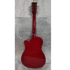 Henrix Acoustic Guitars Henrix 38C Cutaway Acoustic Guitar with Dual Action Truss Rod, Gigbag, Picks, String Set, Strap, Cloth & Ebook - Open Box B Stock