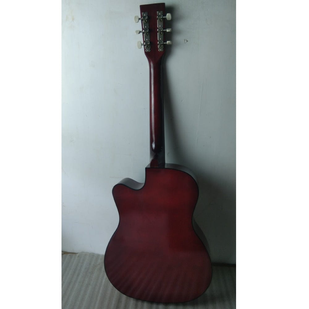 Henrix Acoustic Guitars Henrix 38C Cutaway Acoustic Guitar with Dual Action Truss Rod, Gigbag, Picks, String Set, Strap, Cloth & Ebook - Open Box B Stock
