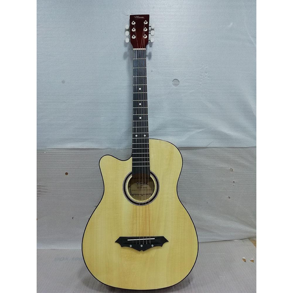 henrix acoustic guitars henrix 38c cutaway acoustic guitar with dual action truss rod, gigbag, picks, string set, strap, cloth & ebook - open box b stock   