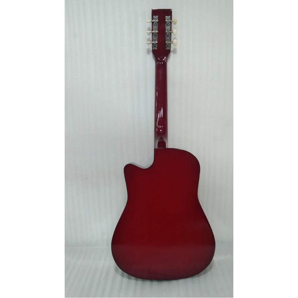 Henrix Acoustic Guitars Henrix 38C Cutaway Acoustic Guitar with Dual Action Truss Rod, Gigbag, Picks, String Set, Strap, Cloth & Ebook - Open Box B Stock