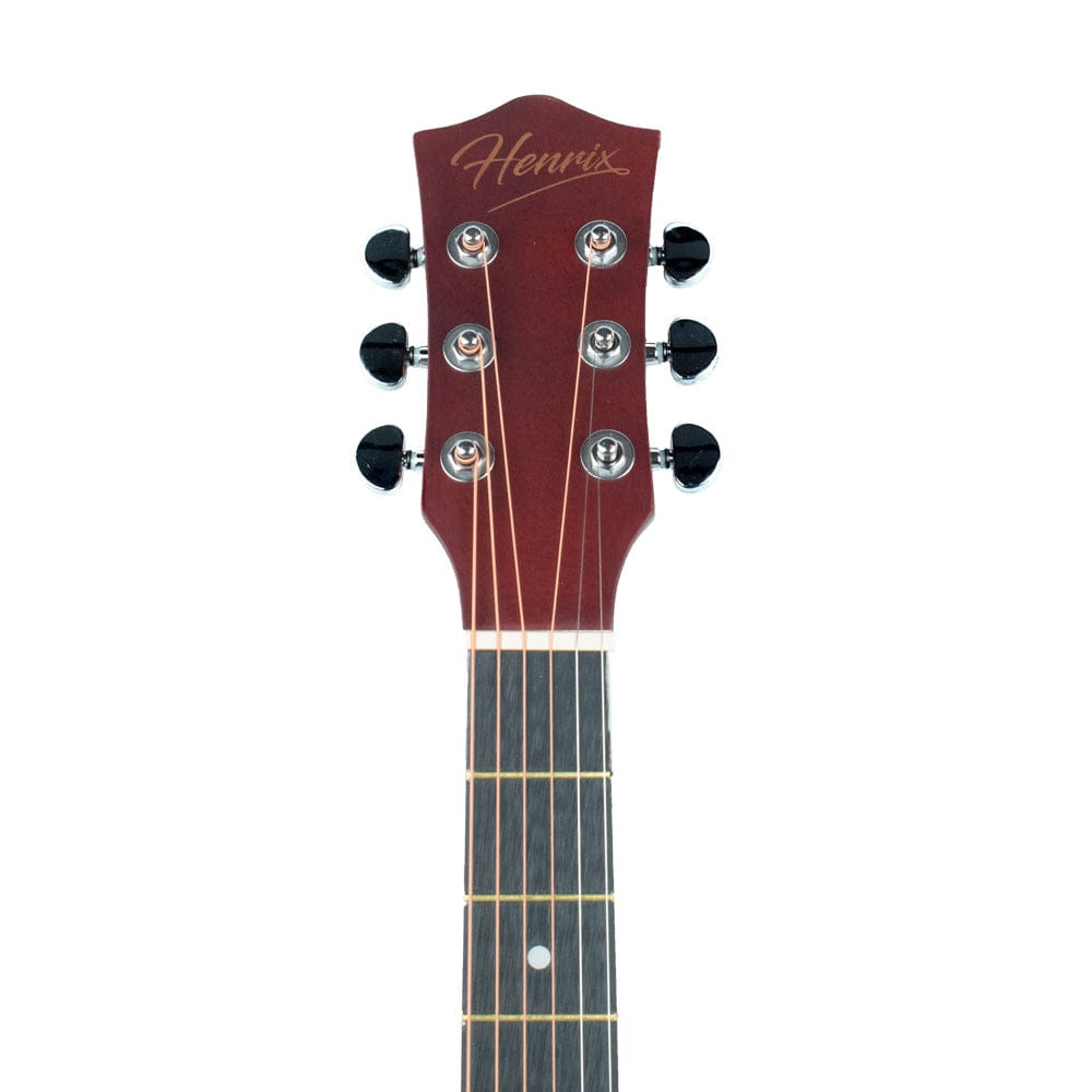 Henrix Acoustic Guitars Henrix 40C 40-Inch Cutaway Acoustic Guitar with Dual Action Truss Rod, Gigbag, Picks, String Set, Strap, Cloth & Ebook