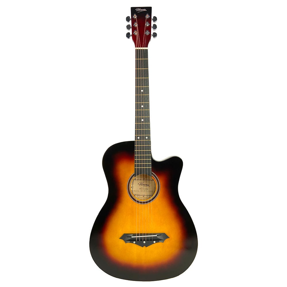 Henrix Acoustic Guitars Henrix PRO 38C 38 Inch 6 String Cutaway Acoustic Guitar