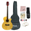 Henrix Acoustic Guitars Pro Henrix 40C 40-Inch Cutaway Acoustic Guitar with Dual Action Truss Rod, Gigbag, Picks, String Set, Strap, Cloth & Ebook