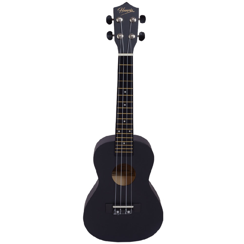 Henrix Concert Ukuleles Black Henrix Gypsy Series 23 inch Concert Ukulele#colour_black 
