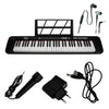 Henrix Portable Keyboards Black / Bundle Henrix KB-601 Portable 61 Full Size Keys Keyboard with Adapter and Microphone