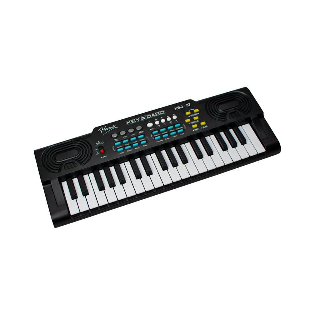 Henrix Portable Keyboards Black Henrix KBJ-37 37 Key Junior Keyboard with Microphone
