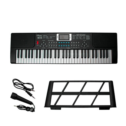 Henrix Portable Keyboards Henrix KB-61 Portable 61 Mini Key Keyboard with Adapter and Microphone - Open Box