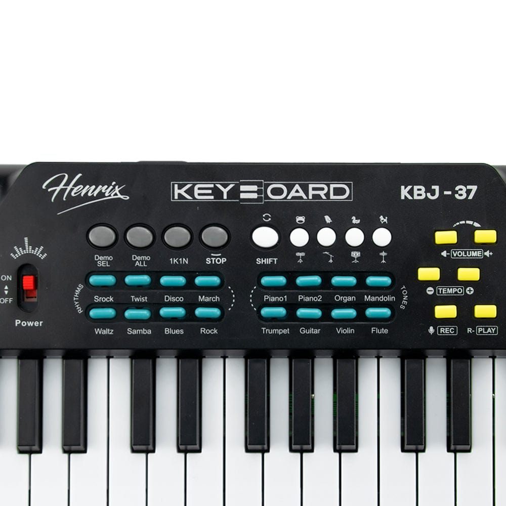 Henrix Portable Keyboards Henrix KBJ-37 37 Key Junior Keyboard with Microphone