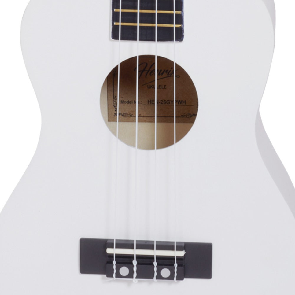 Henrix Tenor Ukuleles Henrix Gypsy Series 26 inch Tenor Ukulele #color_white