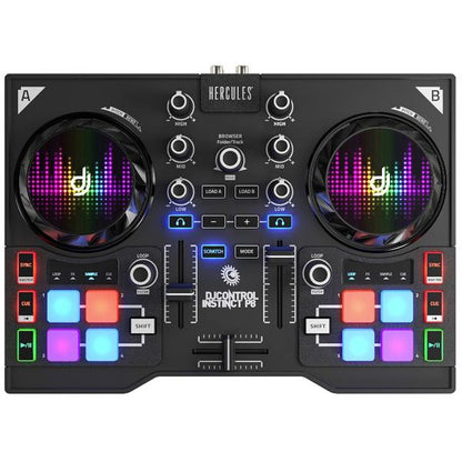 hercules dj dj controller interfaces p8 hercules dj control instinct p8 dj controller    