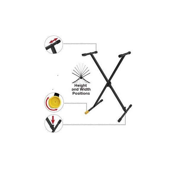 Hercules Keyboard Stands Hercules KS100B EZ Step Keyboard Stand