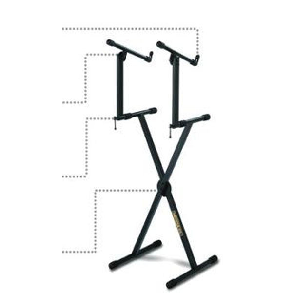 Hercules Keyboard Stands Hercules Stand KS230B Double Tier X Keyboard Stand