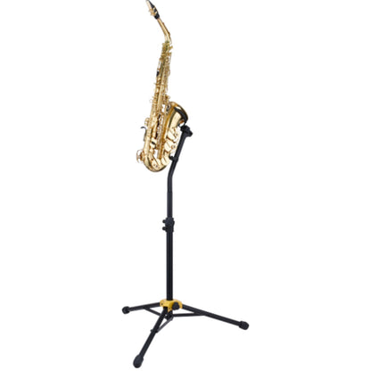 Hercules Saxophone Stands Hercules DS730B Auto Grip System Alto Tenor Saxophone Stand with Bag