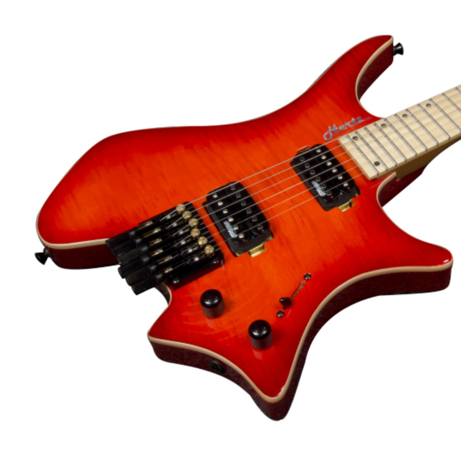 Hertz Electric Guitars Hertz HZ-ASTRA 6 Headless Electric Guitar #color_transparent-red