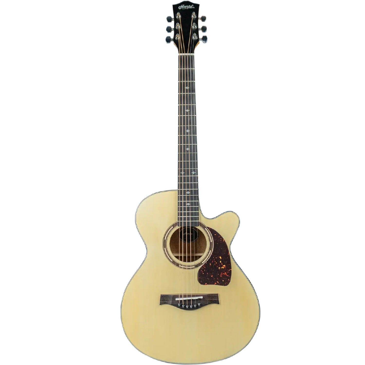 Hertz Electro Acoustic Guitars Natural Hertz HZA-3900 6 String Electro Acoustic Guitar #color_natural