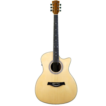 Hertz Electro Acoustic Guitars Natural Hertz HZA-8000 6 String Electro Acoustic Guitar 