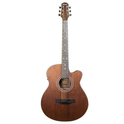 Hertz Electro Acoustic Guitars Natural Mahogany Hertz HZA-7000MGO 6 String Electro Acoustic Guitar 