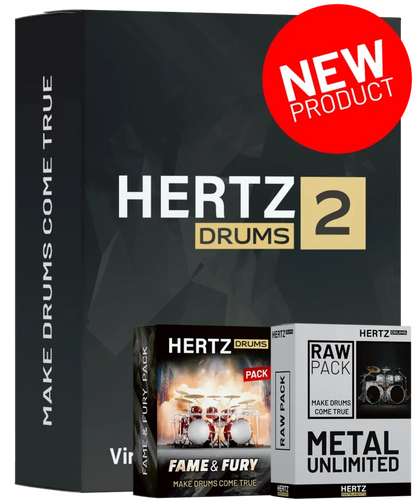 HERTZ Virtual Instruments Hertz Drums Full Metal Bundle: Drum Sound Pack