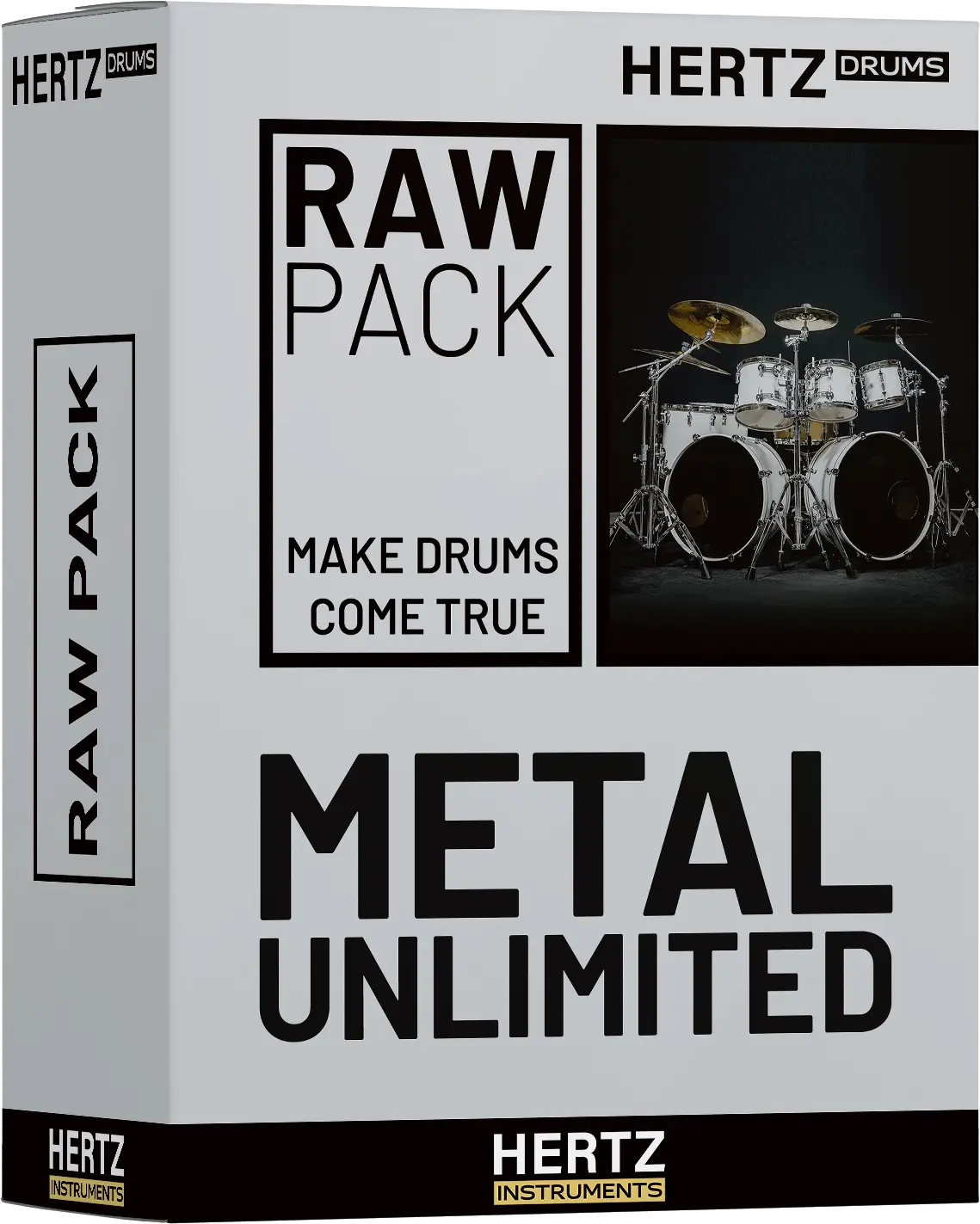 HERTZ Virtual Instruments Hertz Metal Unlimited Raw Pack: Drum Sound Pack