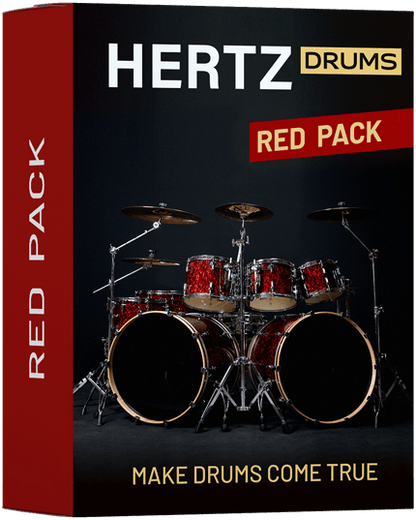 HERTZ Virtual Instruments Hertz Red Pack: Drum Sound Pack – Professional Audio Software & Plugin