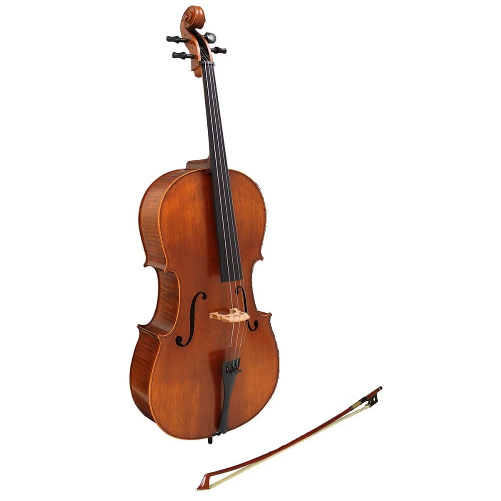 hidersine cello hidersine 3182ag full outfit with graphic flame 4/4 size cello vivente