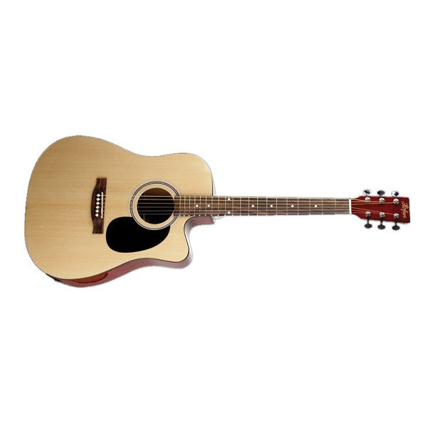hofner acoustic guitars hofner has-dc01 dreadnought acoustic guitar - natural