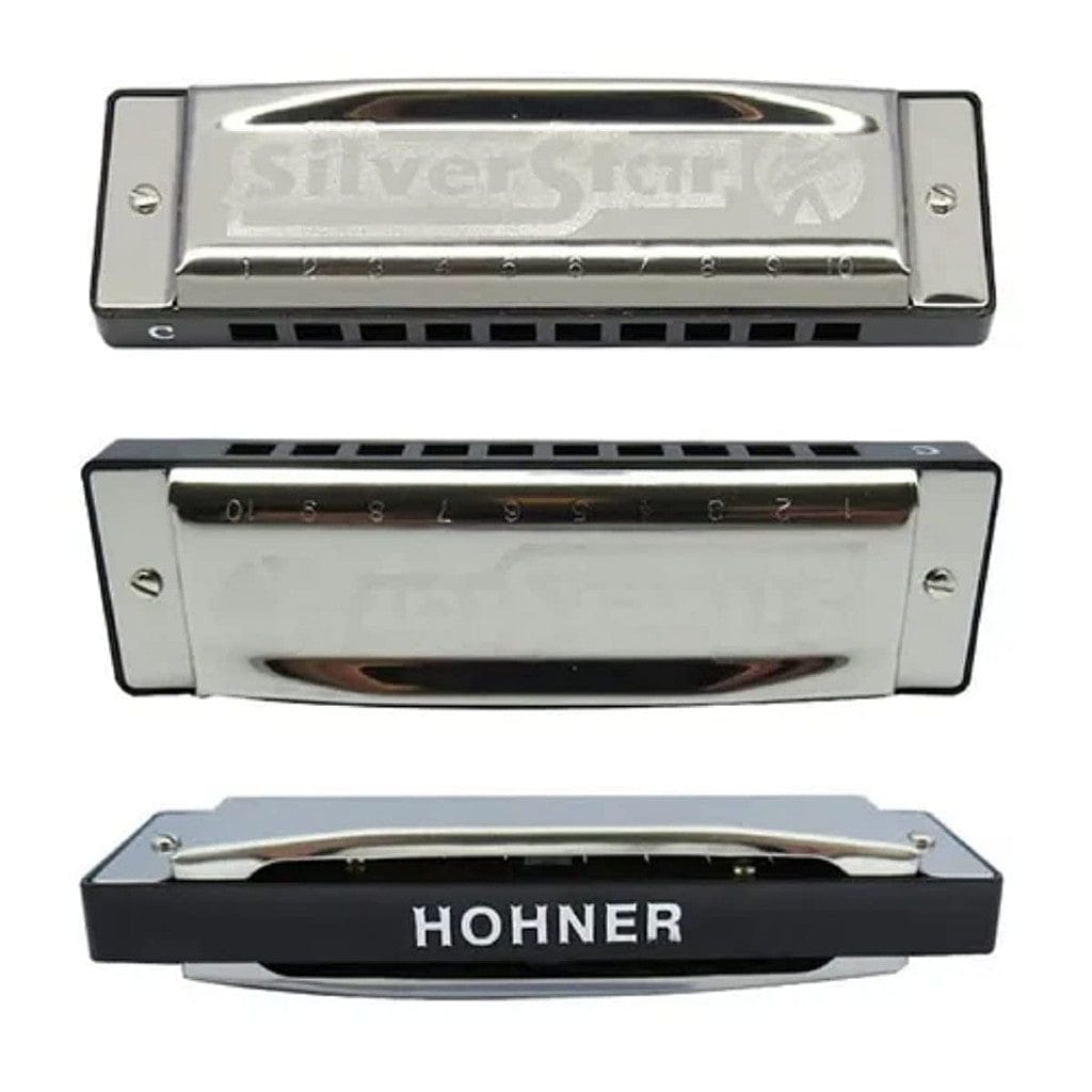 Hohner Harmonicas Hohner M50401X Silver Star C-Harmonica - Silver