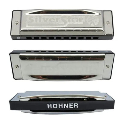 Hohner Harmonicas Hohner M50401X Silver Star C-Harmonica - Silver