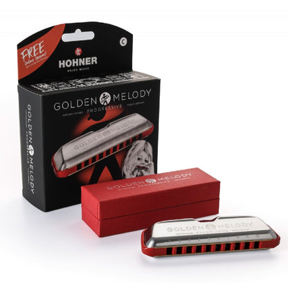 Hohner Harmonicas Key D Hohner M54403X Key D Major Golden Melody Harmonica