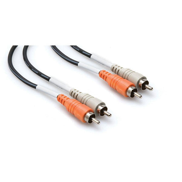 hosa cables and connectors hosa cable cra202 dual rca to dual rca cable - 2 metres