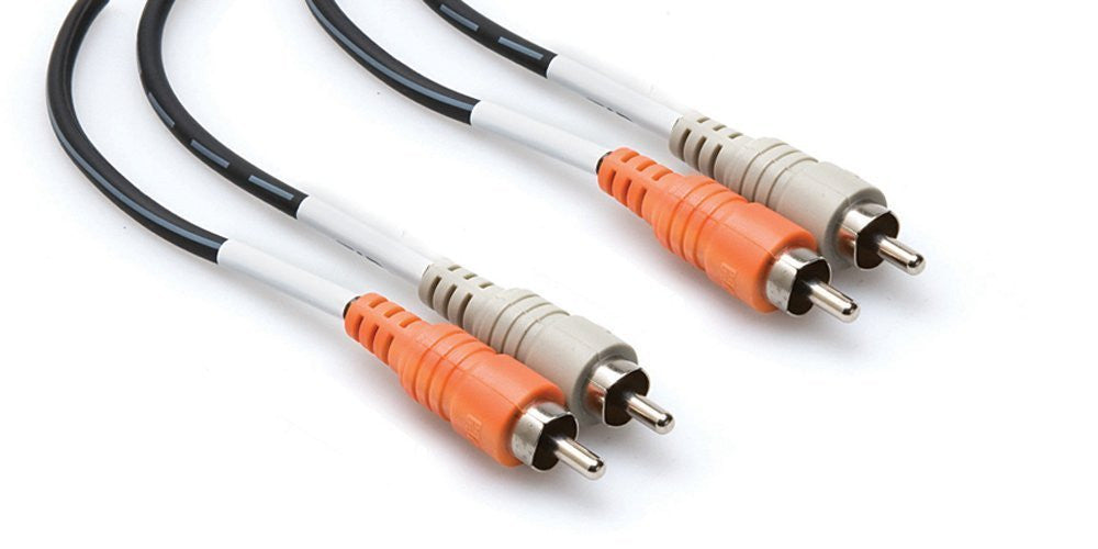 hosa cables and connectors hosa cra-201 dual rca to dual rca stereo cable