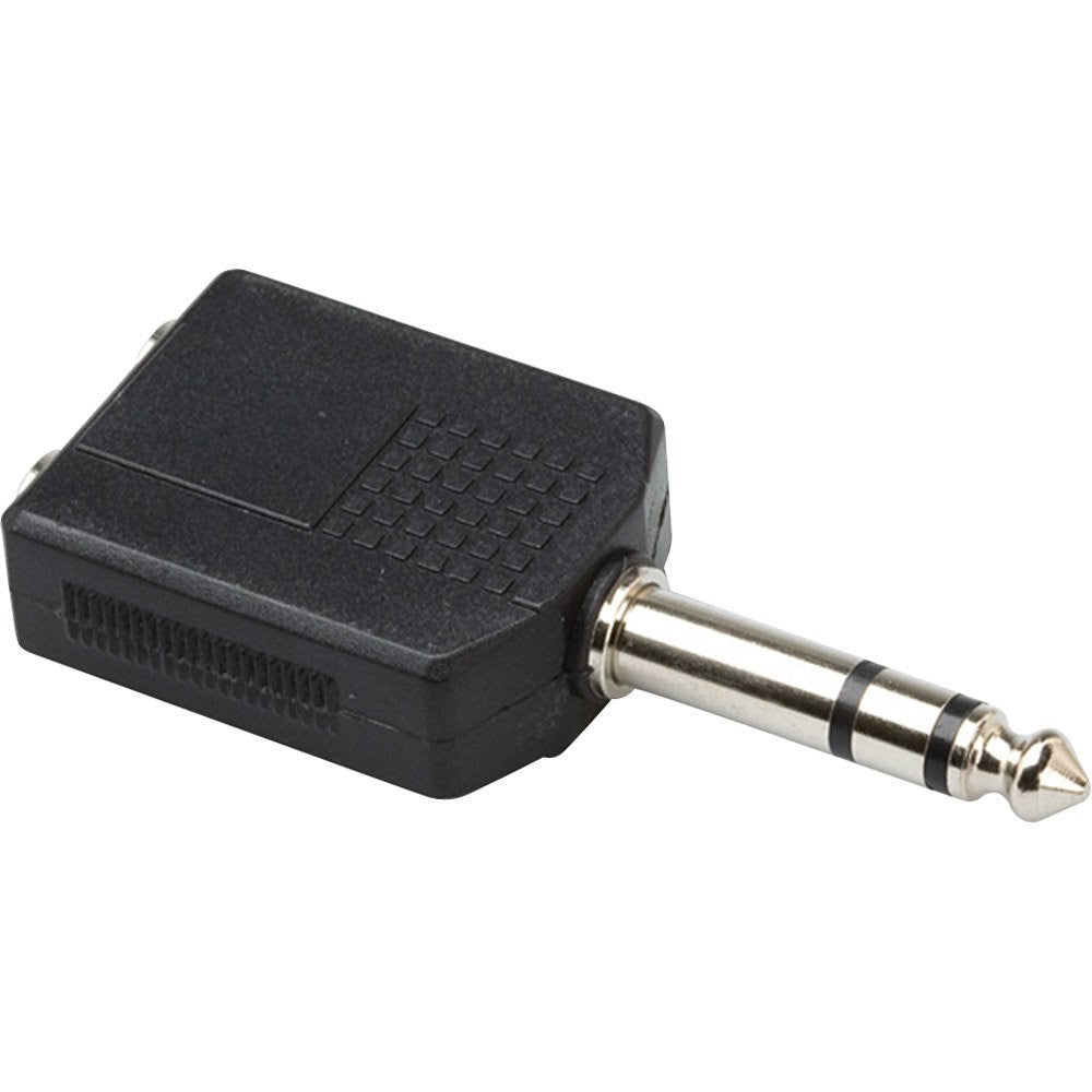 hosa cables and connectors hosa gpp-359 dual 1/4-inch jack to single 1/4-inch plug adapter