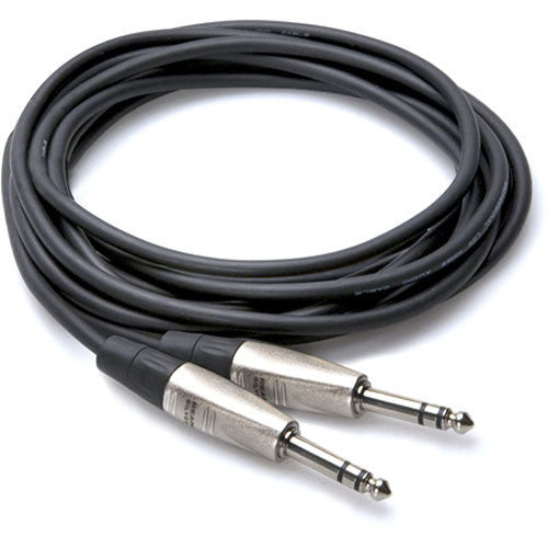 hosa cables and connectors hosa hss-003 balanced 1/4inch trs male to 1/4inch trs male audio cable