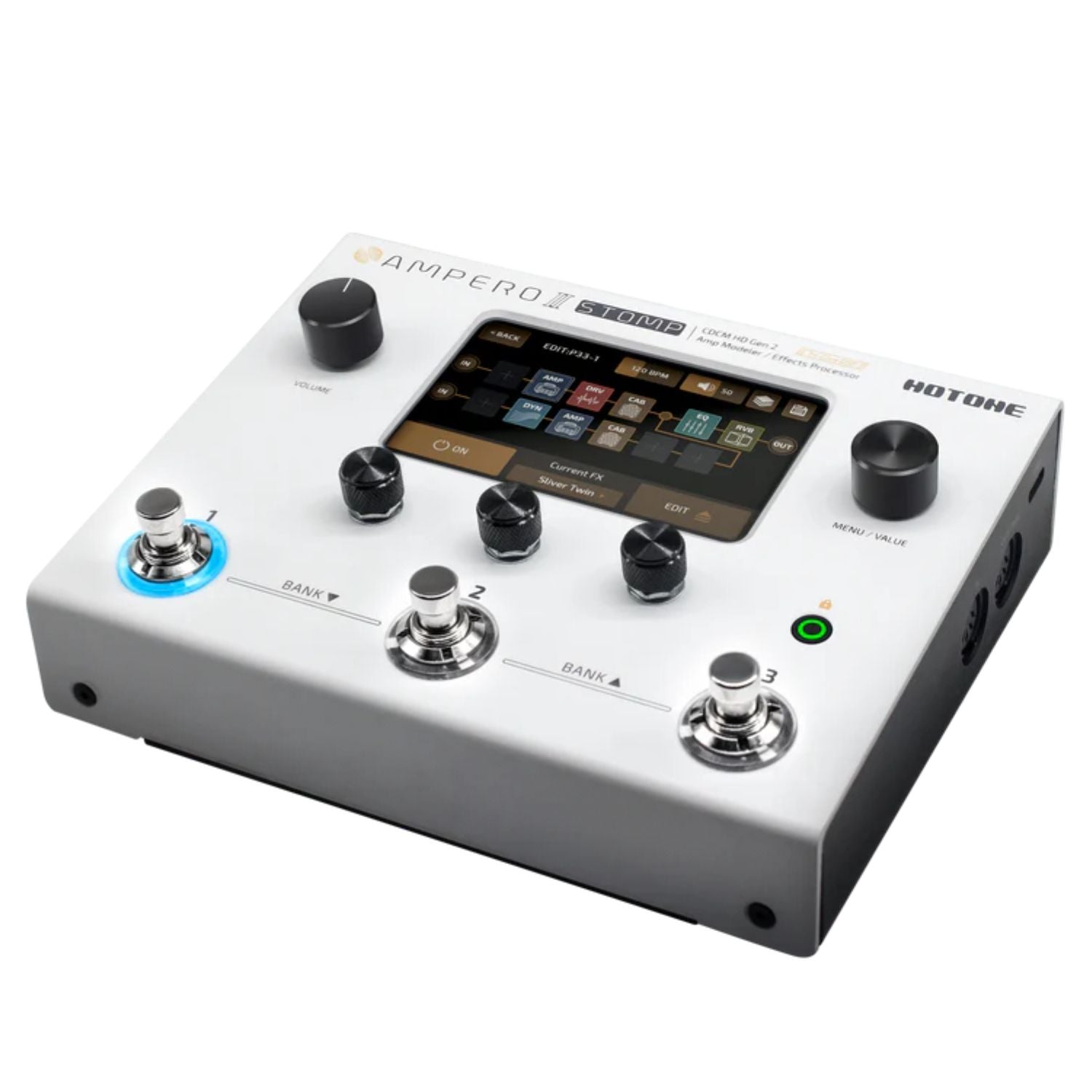 Hotone Guitar Processors Hotone Ampero II Stomp 2-Generation Amp Modeler & Guitar Processor