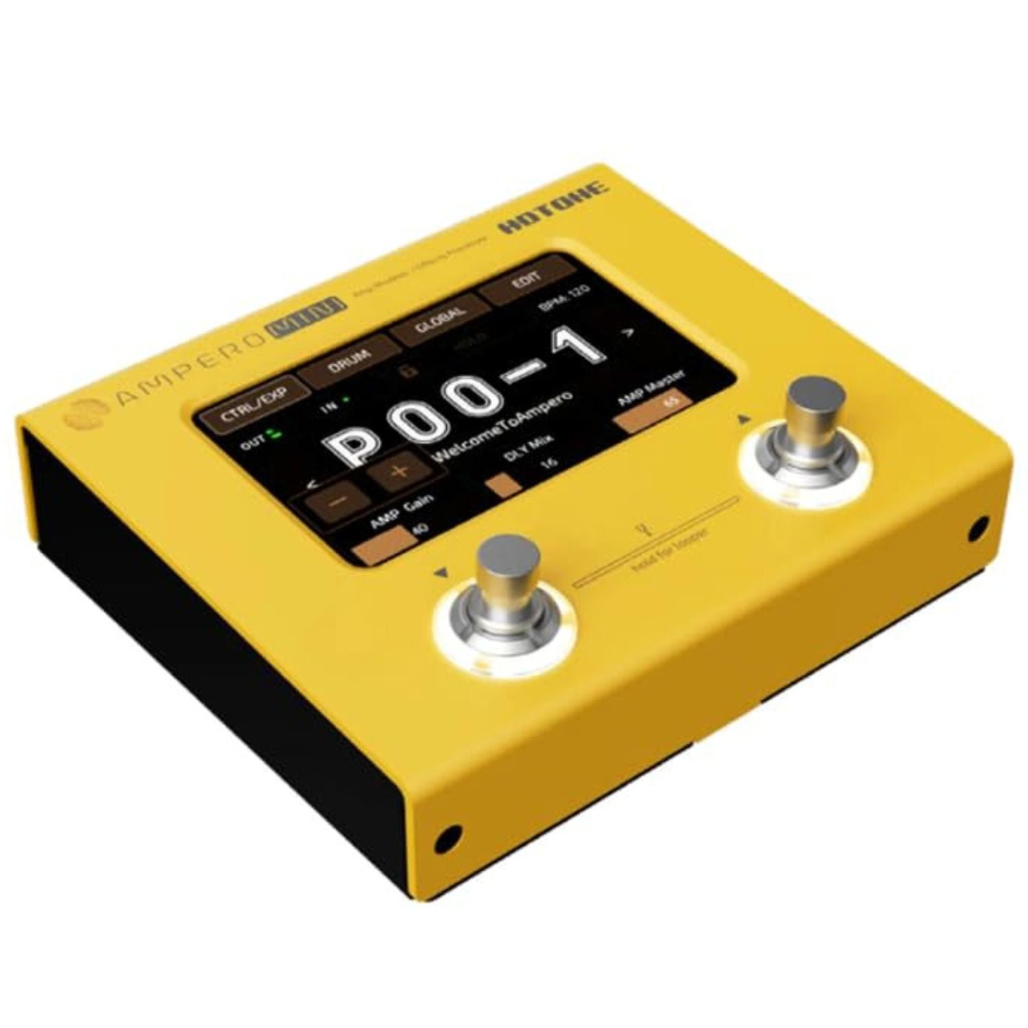 Hotone Guitar Processors Hotone Ampero Mini Ultra Compact Amp Modeler & Guitar Processor