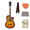 Ibanez Acoustic Guitars Sunburst / PACK Ibanez MD39C 39 inch Cutaway Acoustic Guitar with Strap, Picks, Polishing Cloth & Ebook