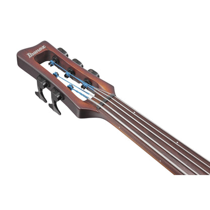 Ibanez Bass Guitar Mahogany Oil Burst Ibanez UB805 5 String Electric Bass Guitar with Bag